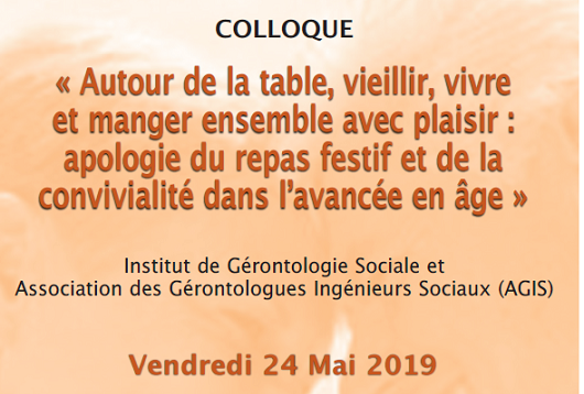 Colloque de l'IGS : convivialité pendant le repas en gérontologie