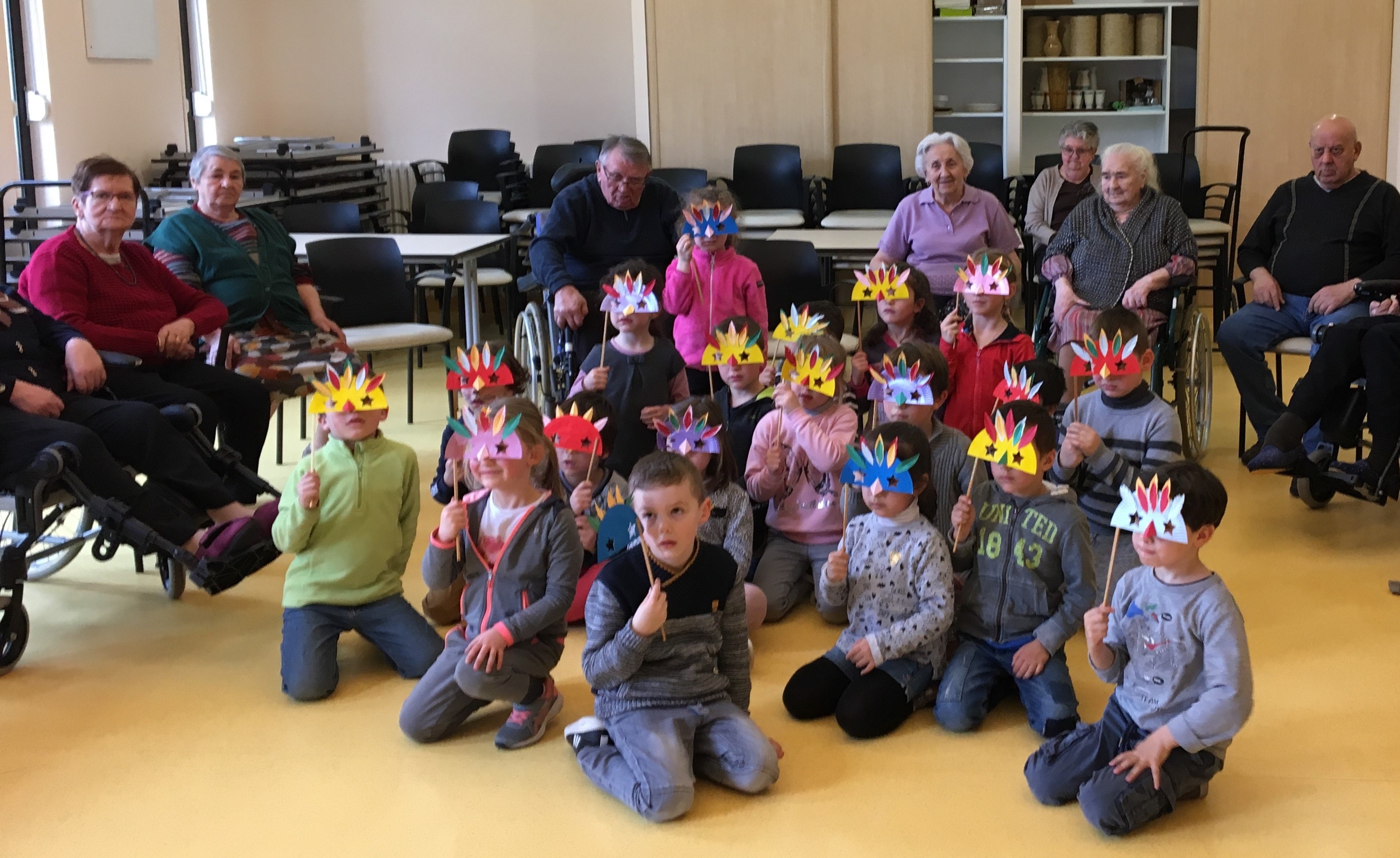 Mardi gras intergénérationnel à la Colagne