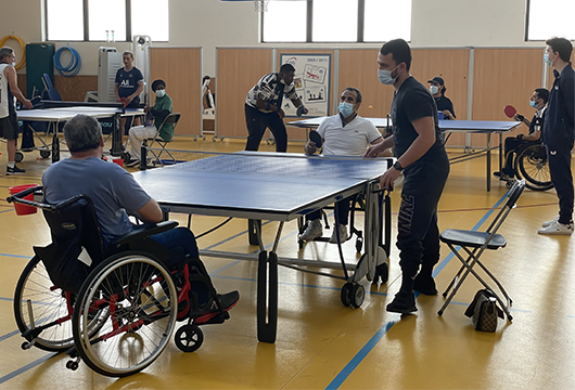 Tournoi de tennis de table handisport