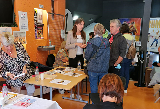Stand de l'Ehpad COS Le Manoir lors de la journée Mondiale de la maladie d’Alzheimer