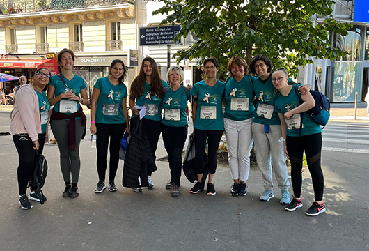 Les participantes du CMPR COS Bobigny avant la course la Parisienne