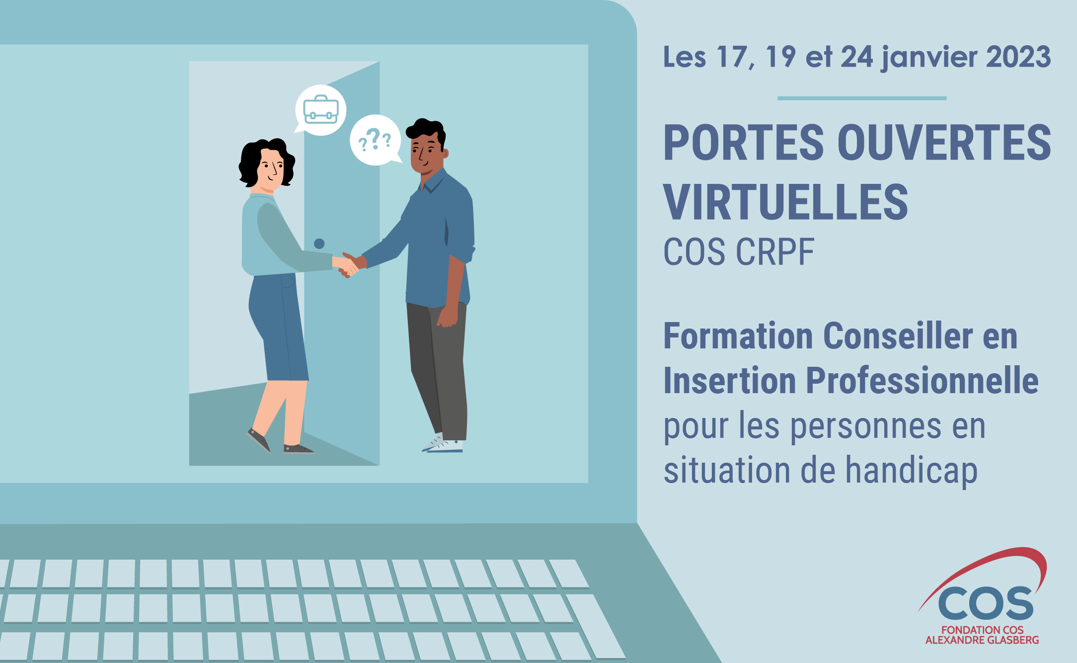 Portes-ouvertes virtuelles nouvelle formation Conseiller en Insertion Professionnelle