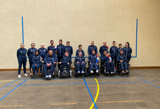 Equipe de France de Boccia au COS CRPF