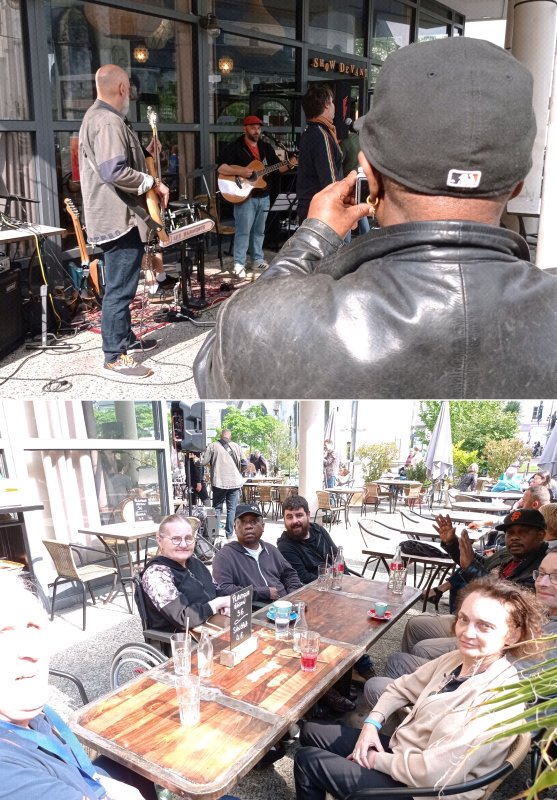Les résidents ont profité du soleil et de la musique tout le long de cette belle soirée