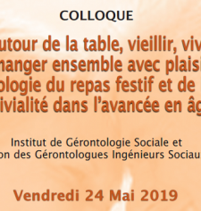 Colloque de l'IGS : convivialité pendant le repas en gérontologie