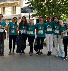 Les participantes du CMPR COS Bobigny avant la course la Parisienne