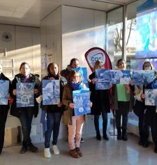 Photo de groupe - cyanotype